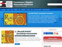 Tablet Screenshot of biblioteka-kolo.pl